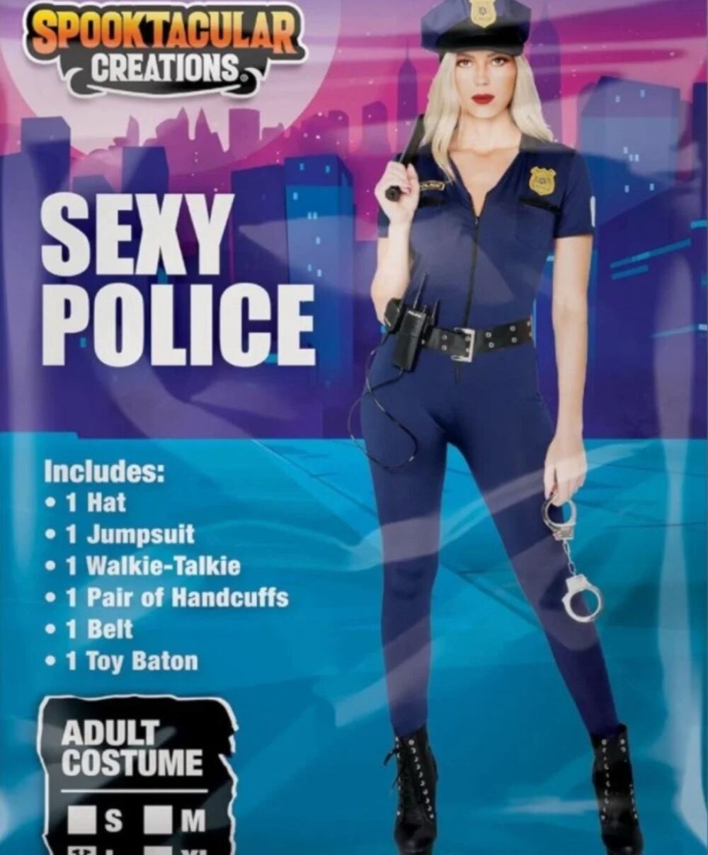 NWT Spooktacular Creations Adult Womens Sexy Police Costume Size XXL